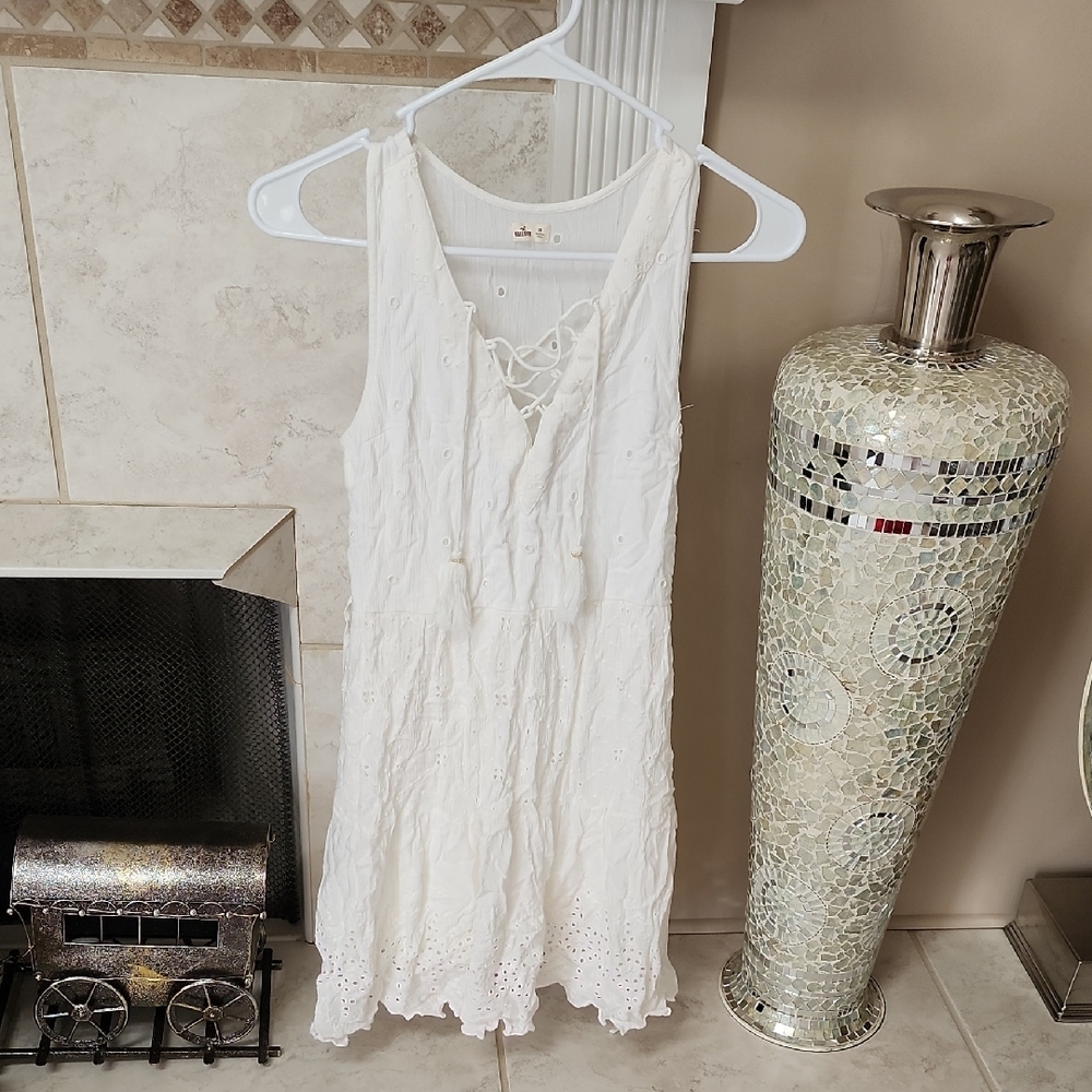 🌟💜 HOLLISTER EYELET GAUZE MINI DRESS 💜🌟